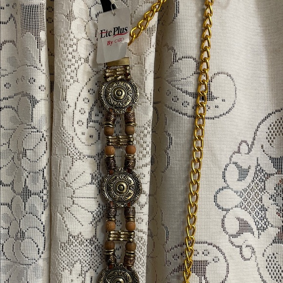 Cato Accessories - Vintage Cato Gold and Silver Pendant Belt Adjustable